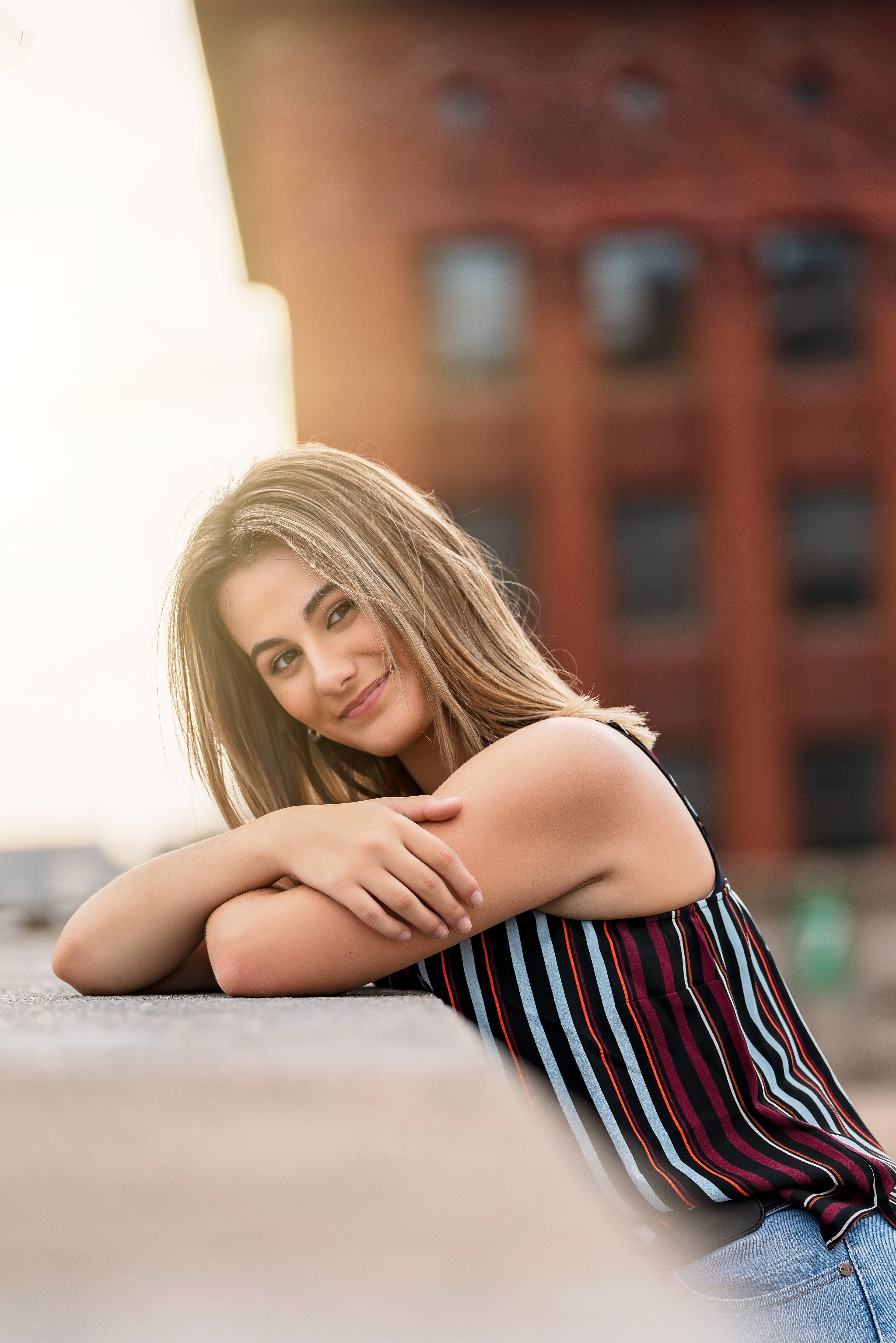 Downtown Rooftop senior session, St. Louis, MO