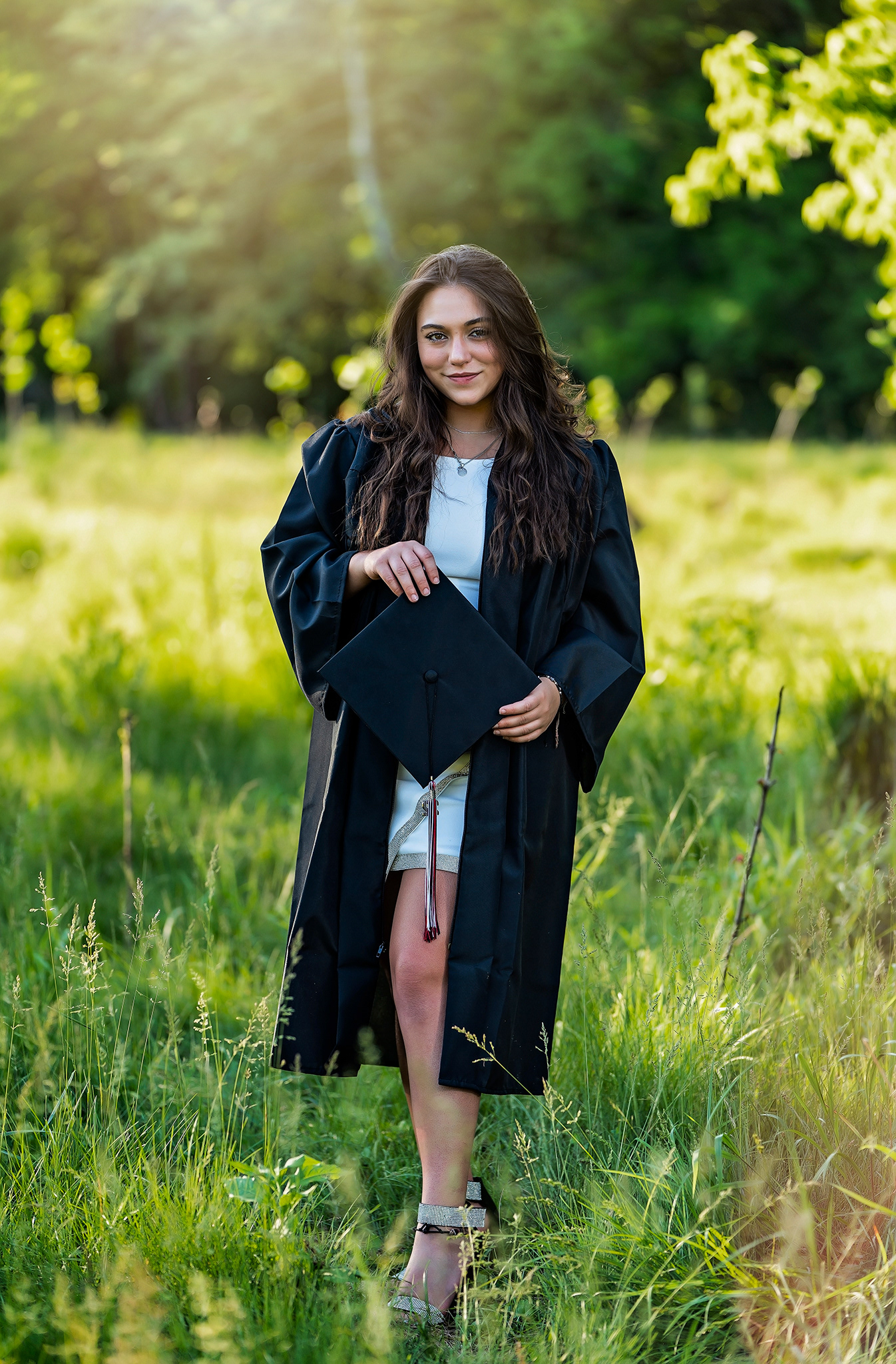 Natural light cap and gown, St. Louis, MO