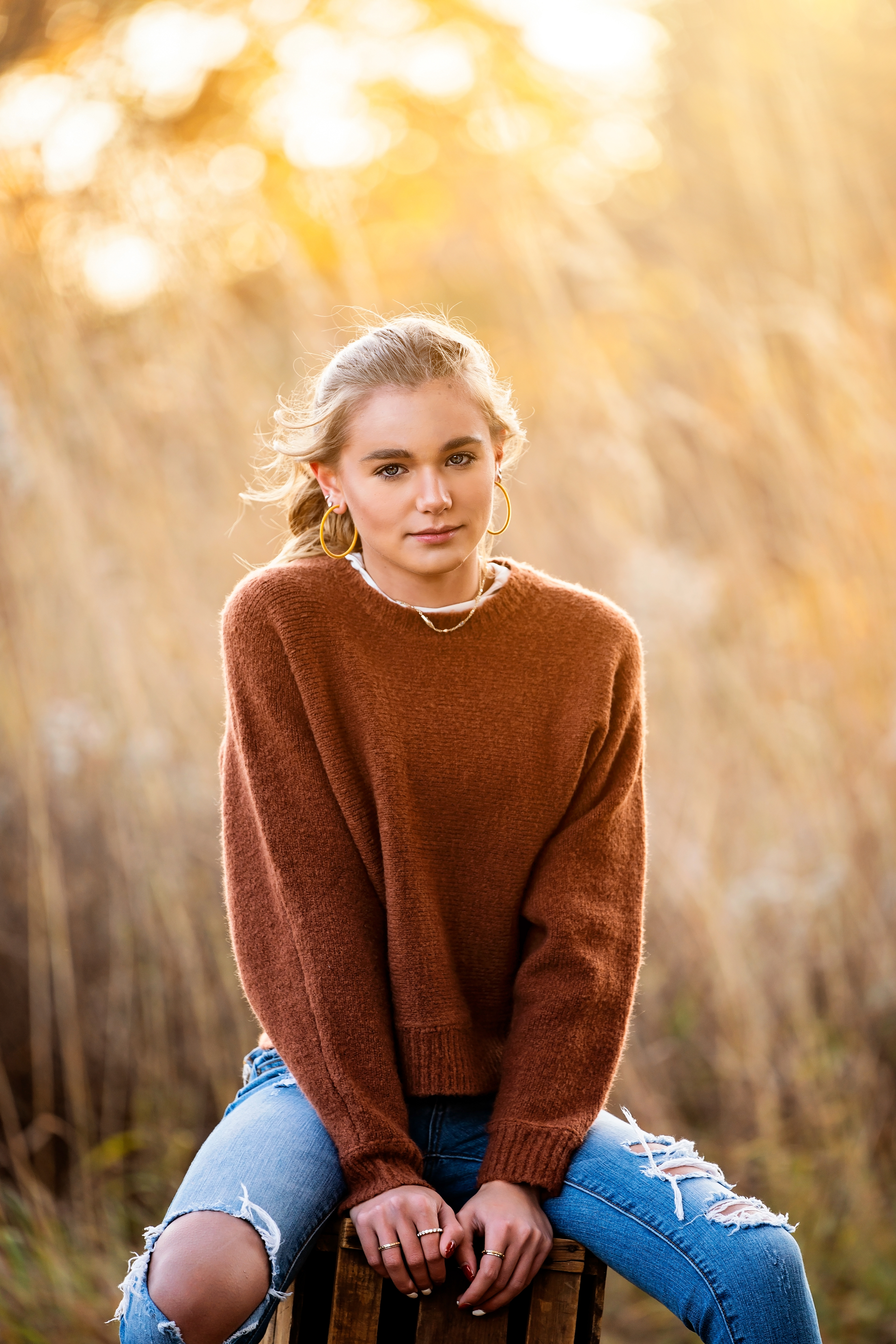Senior natural light fall session, St. Louis, MO