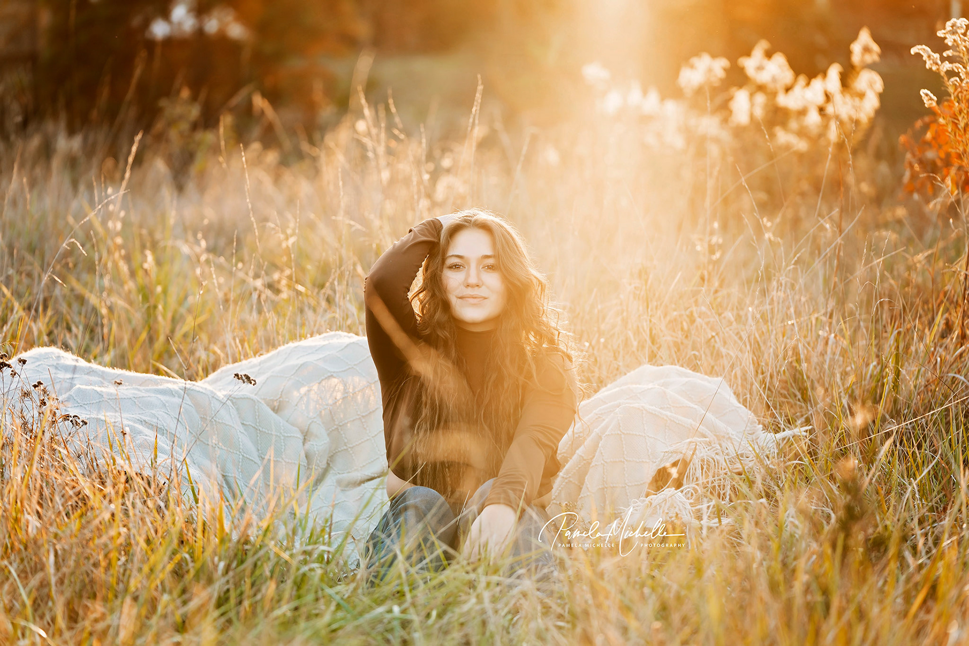 Natural light fall senior session, St. Louis, MO
