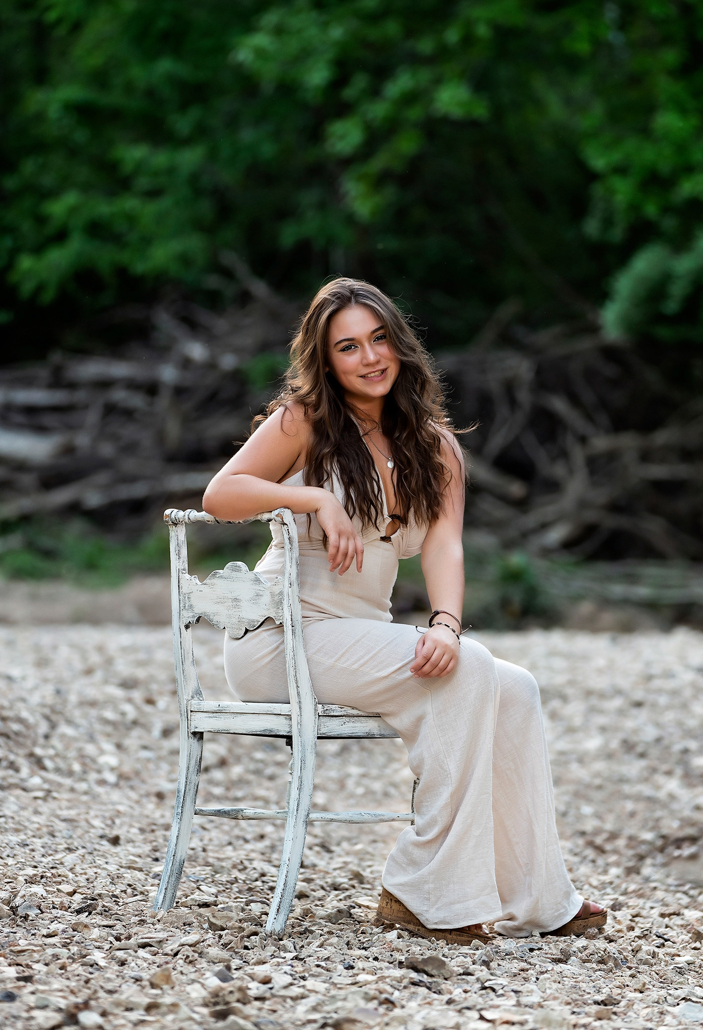 Natural light senior creek session, St. Louis, MO