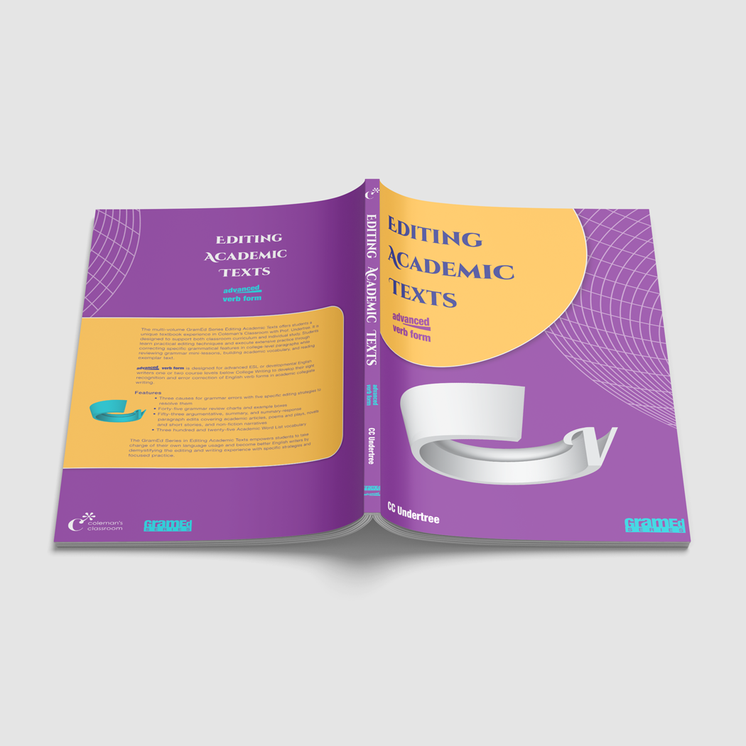 Cover design for an english grammar book (Freelance).