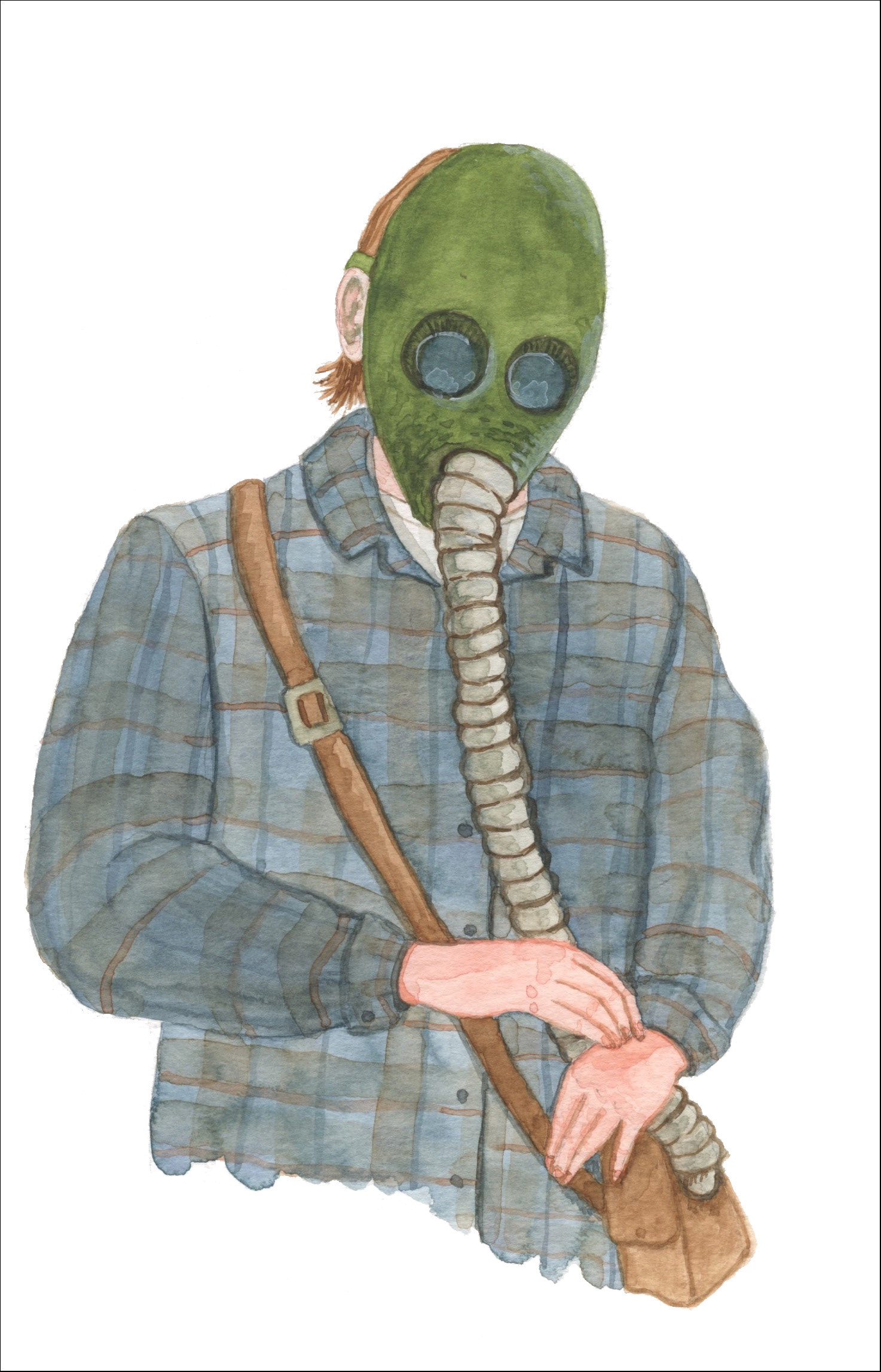 You Still Have Hand Sanitizer. Watercolor on paper. 5"x7". 2022.