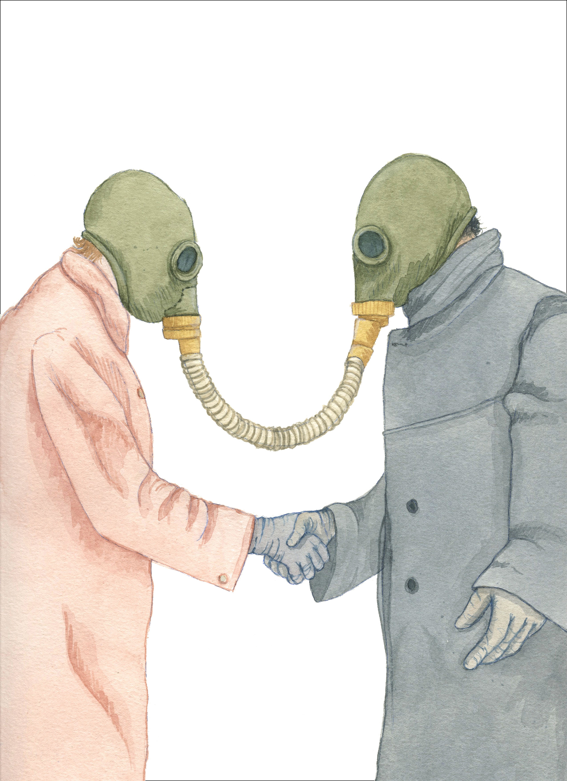 Now You Can Panic. Watercolor on paper. 9"x12". 2022.