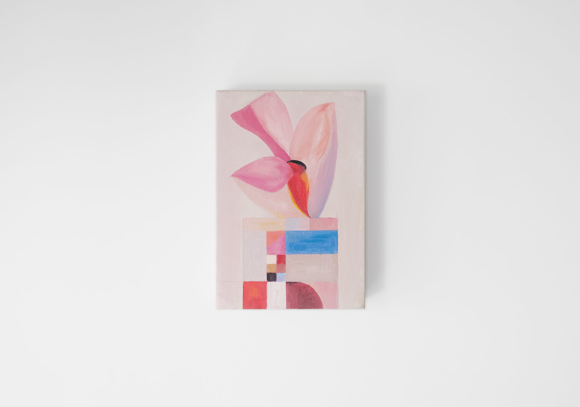 Estrutura e organismo I (Structure and Organism I), 2026 Oil on canvas. 20 x 14 cm.