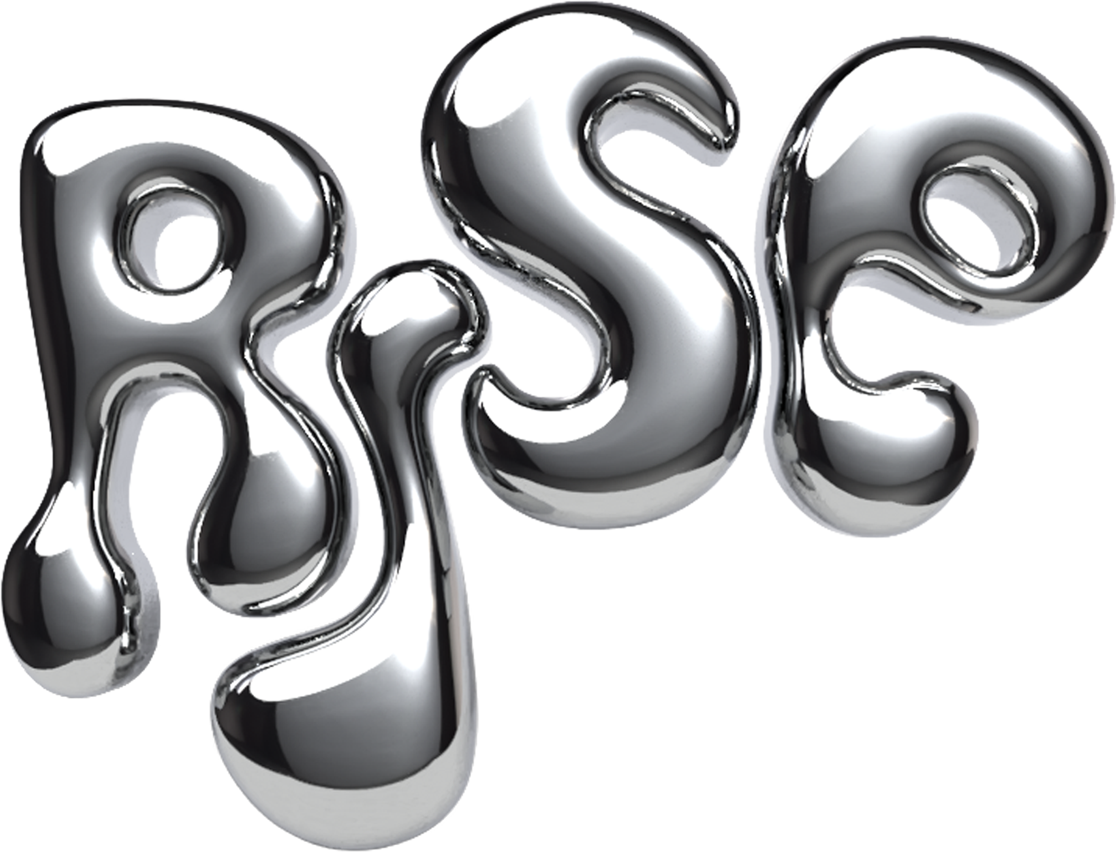 Rise typography done in adobe dimension