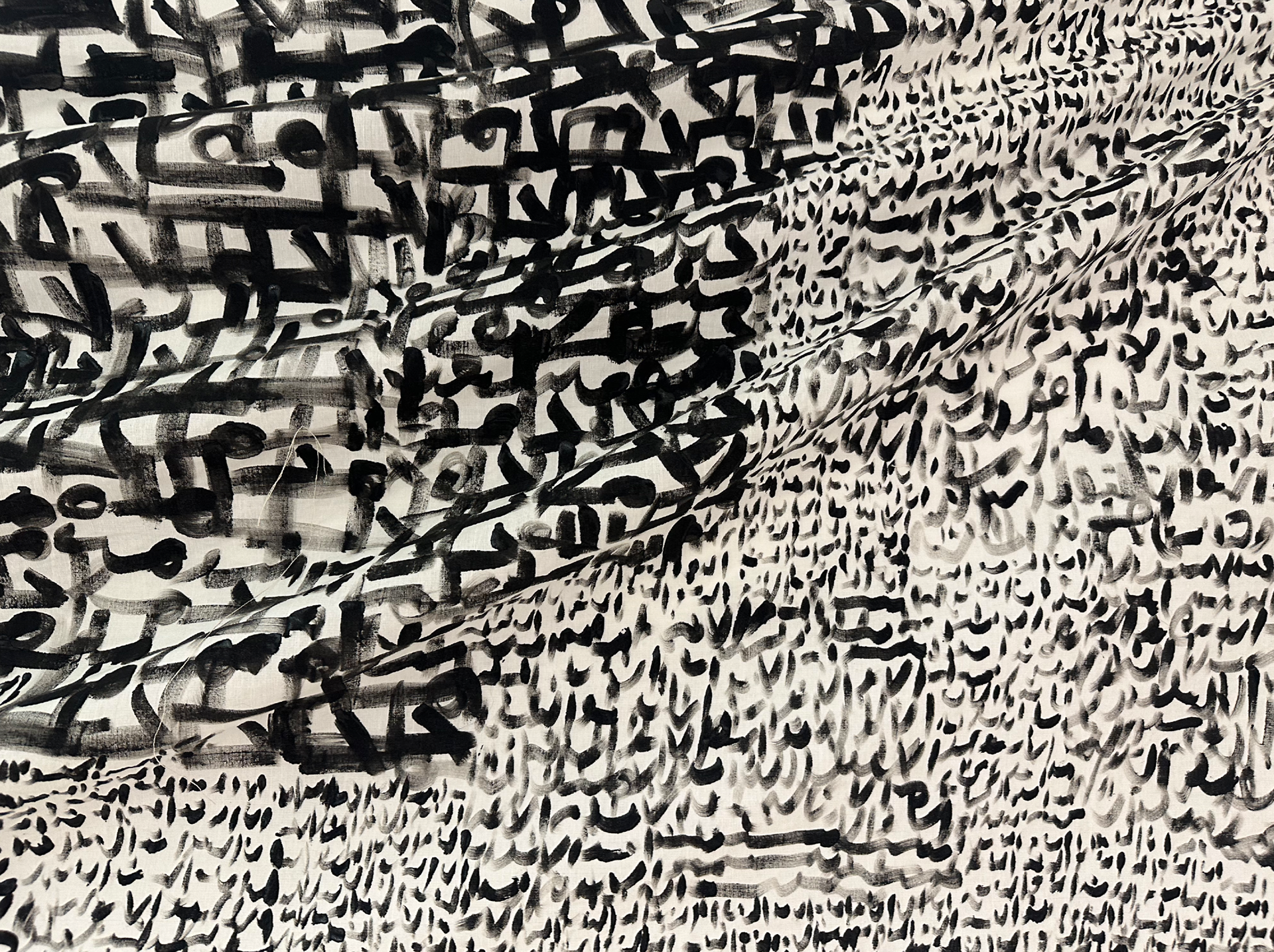 87 x 500 cm - Ink on Fabrics