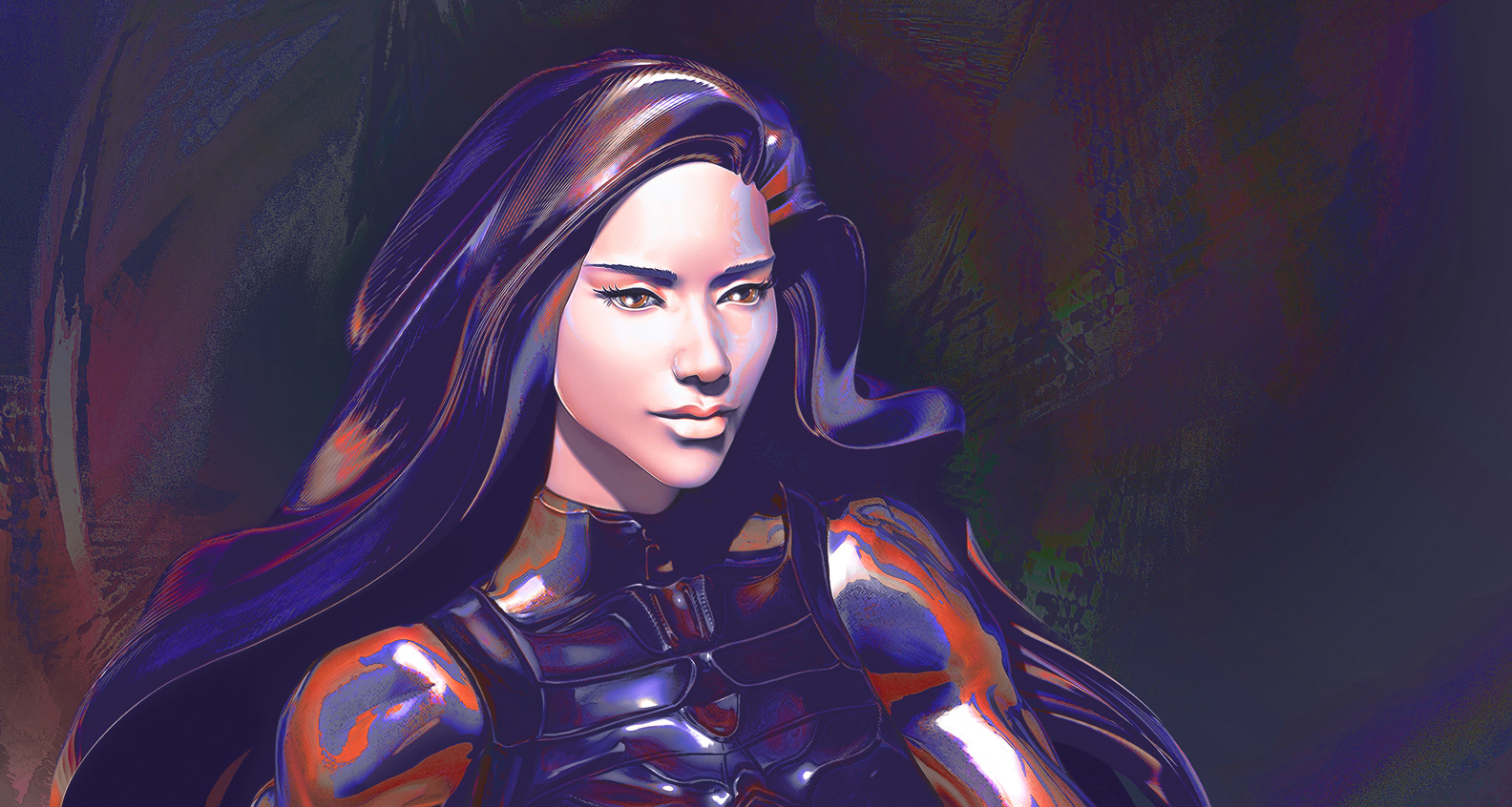 Winter Sea Female Firefighter. 13 x 22 in. Giclee. April 2026. No AI.