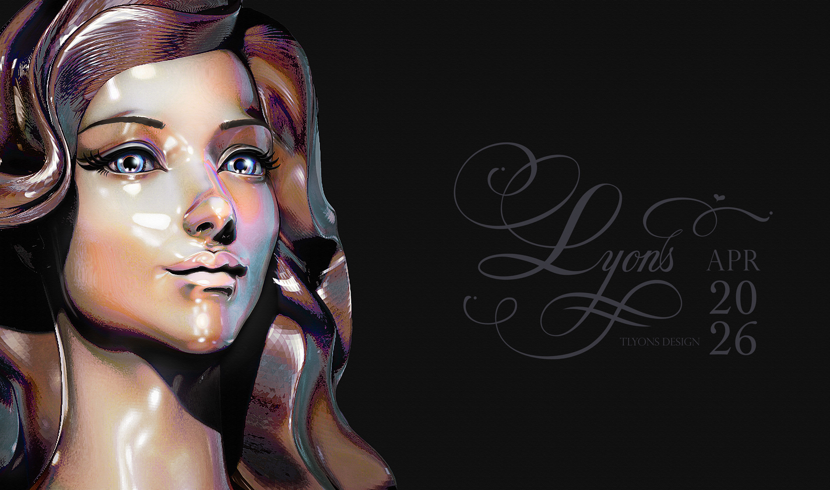 Teen Glass Portrait. 13 x 22 in. Giclee. April 2026. No AI.