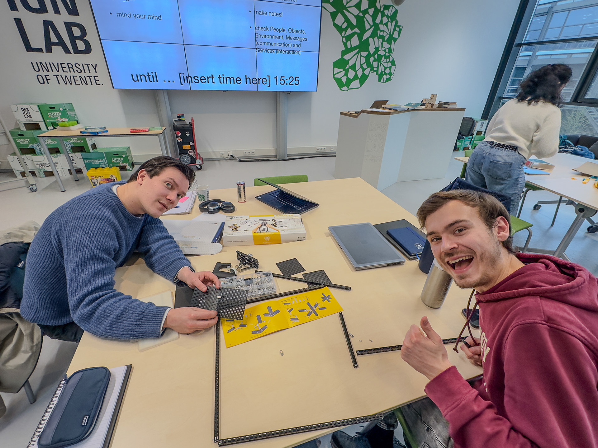 Figure 6. Tinkering with the Totem Maker Kit.