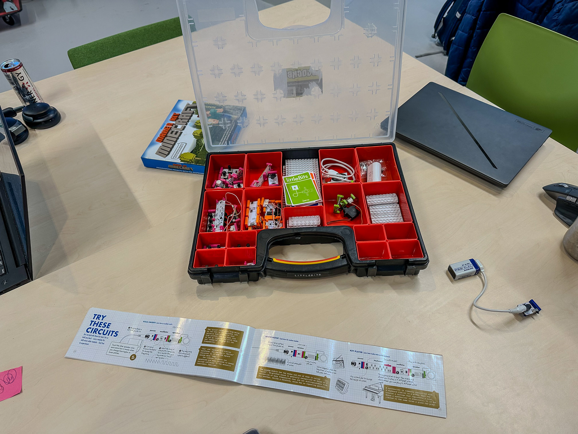 Figure 15. Unboxing the littleBits.