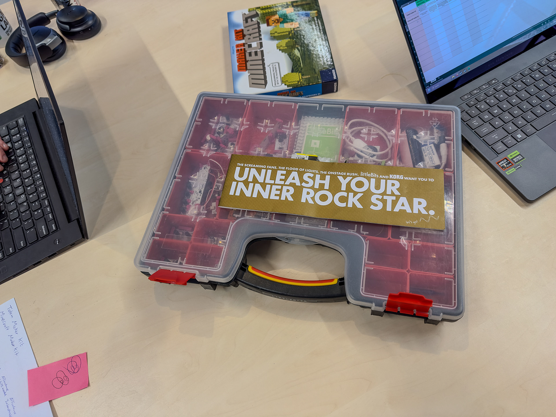 Figure 14. Unboxing the littleBits.