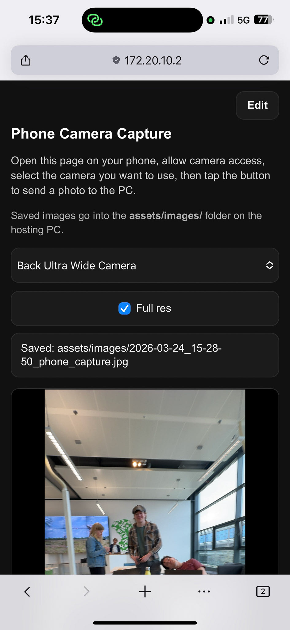 Figure 7. Phone view (1/7).