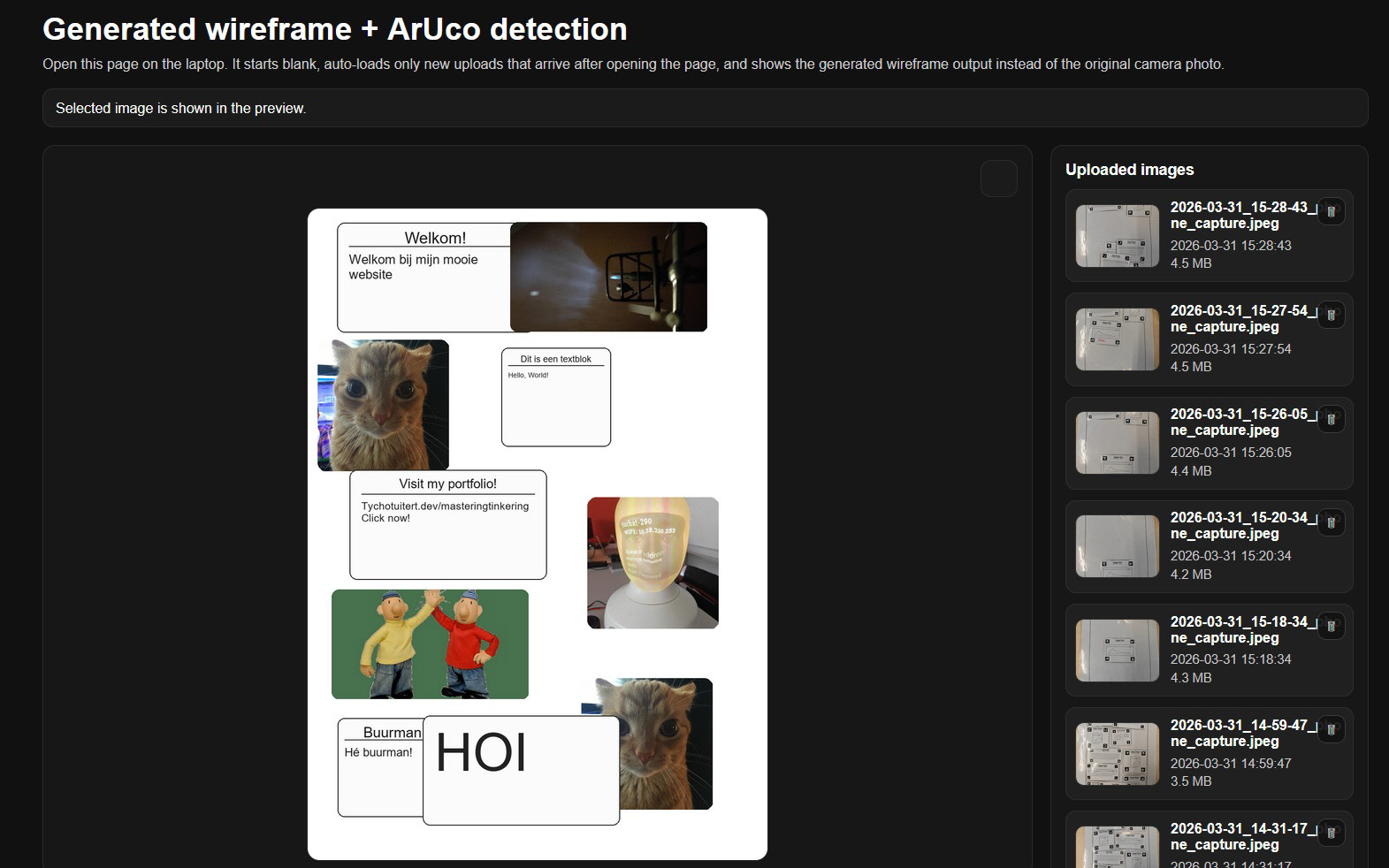 Figure 11. Web design of Mr Dertien.