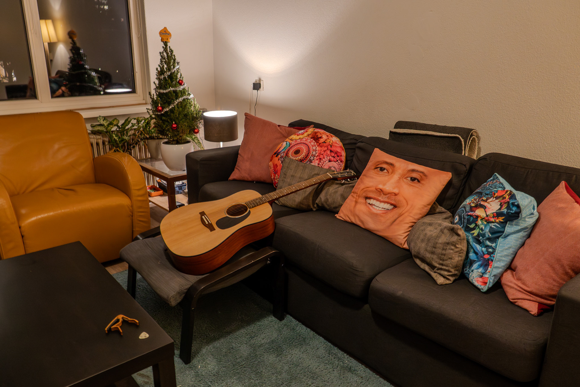 Figure 2. Our living room in Enschede where I play the guitar.