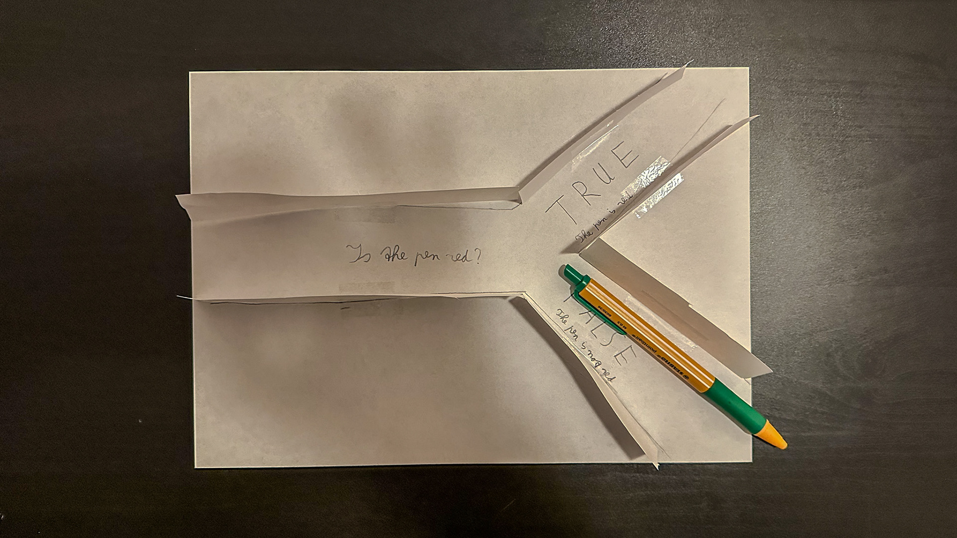 Figure 6. Green pen leaving the "If/Else" statement through "False/Else".