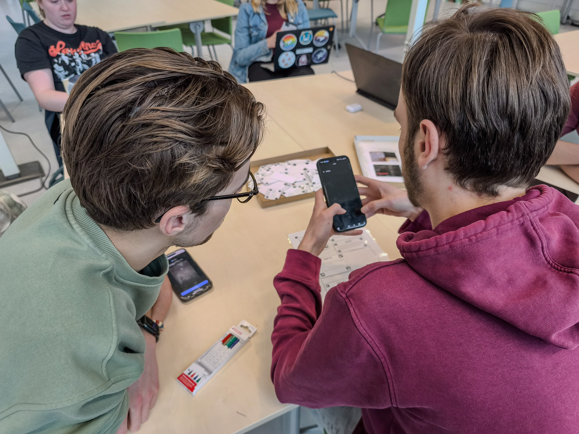 Figure 6. Scanning with the phone.