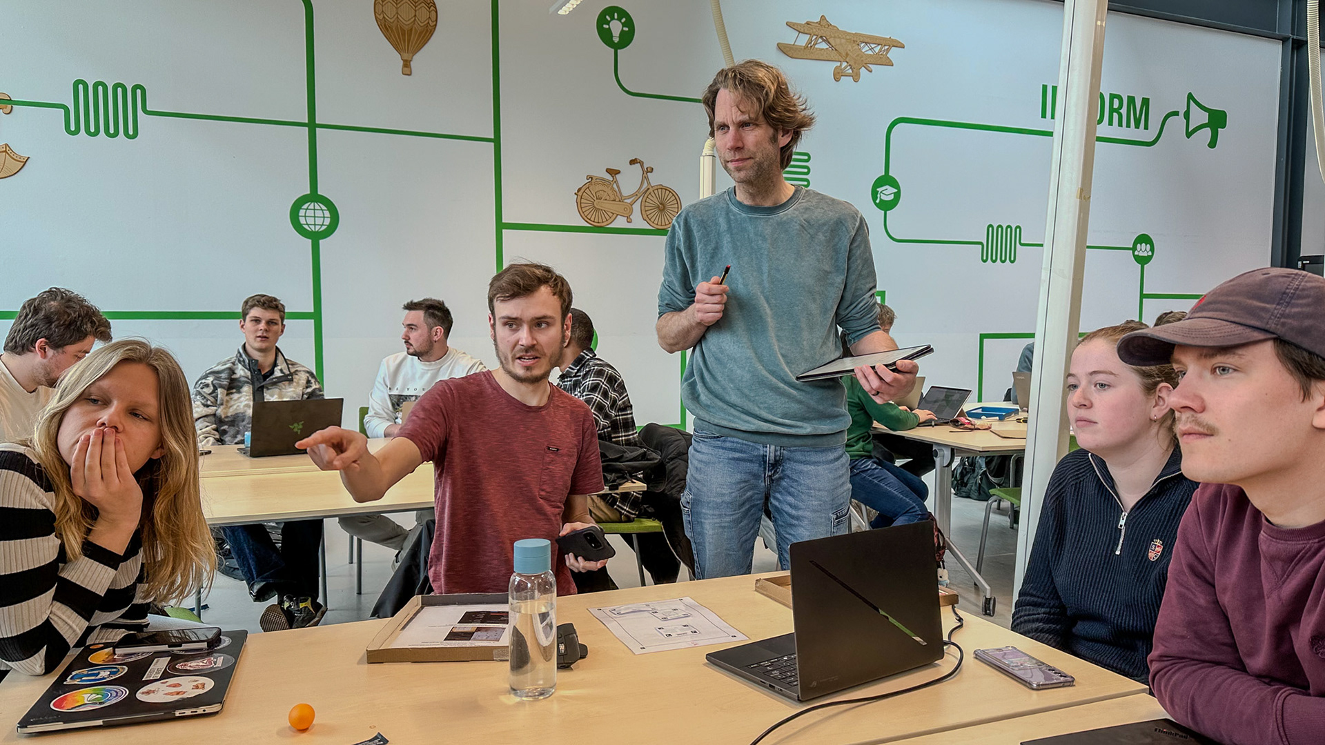 Figure 1. Mr Dertien using our product (1/10).
