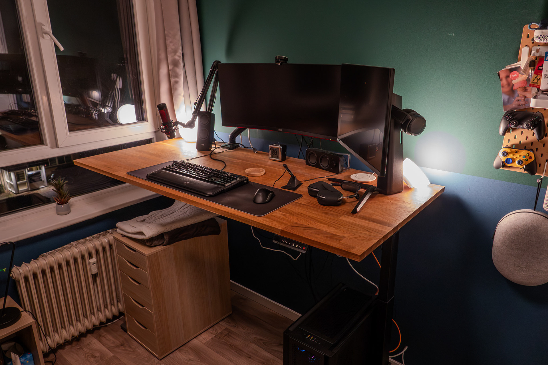 Figure 9. My standing desk in Enschede with my two monitors.