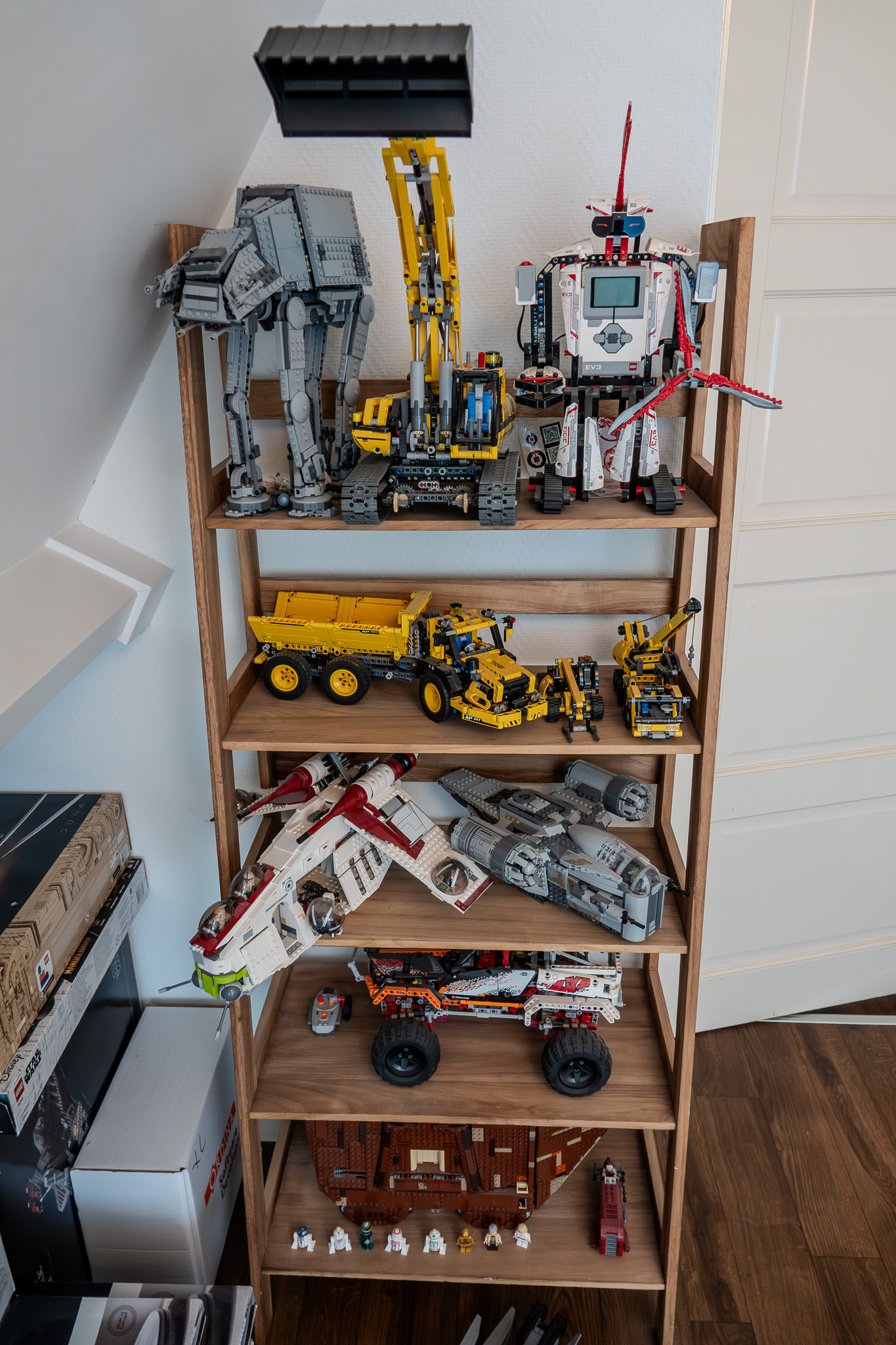 Figure 5. The cabinet in my bedroom with some of my LEGO Technic sets.