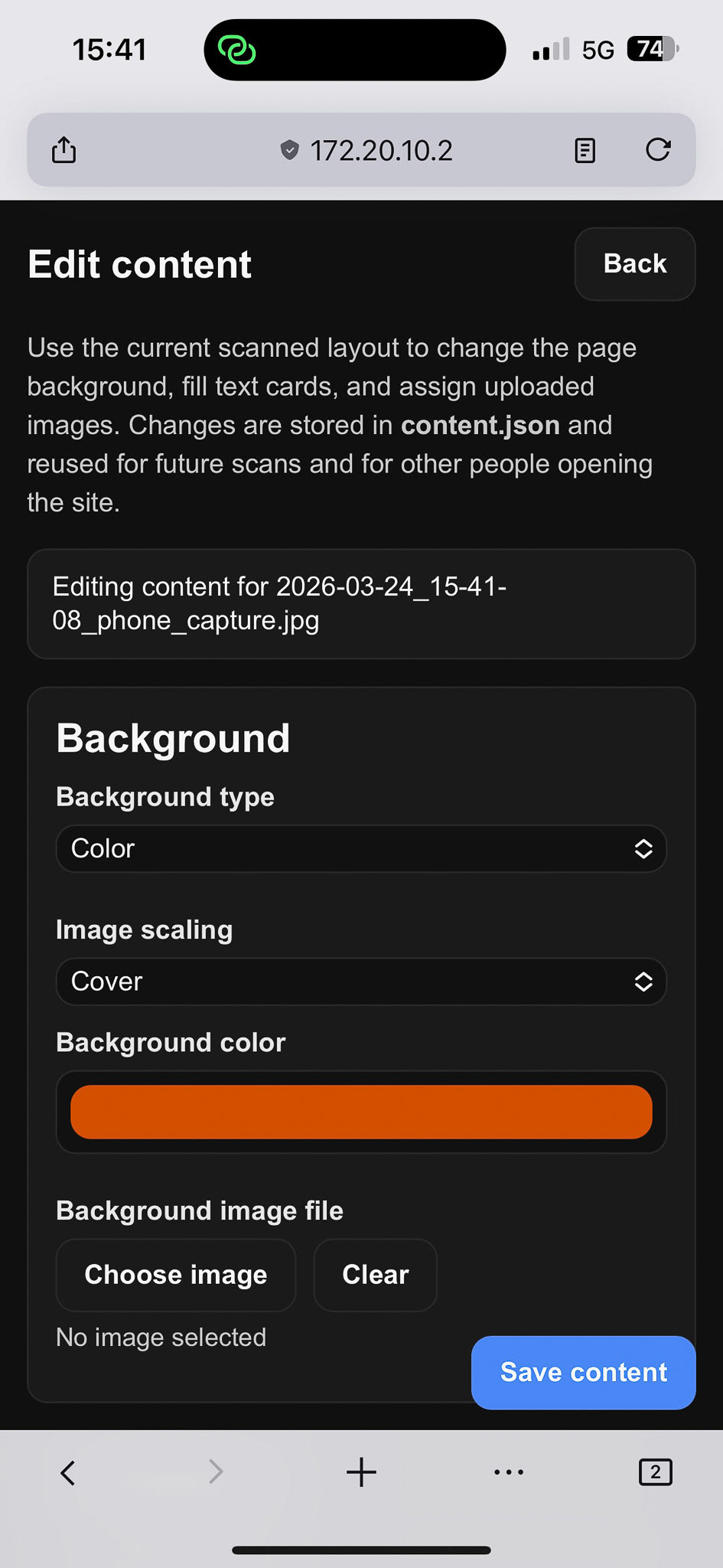 Figure 9. Phone view (3/7).