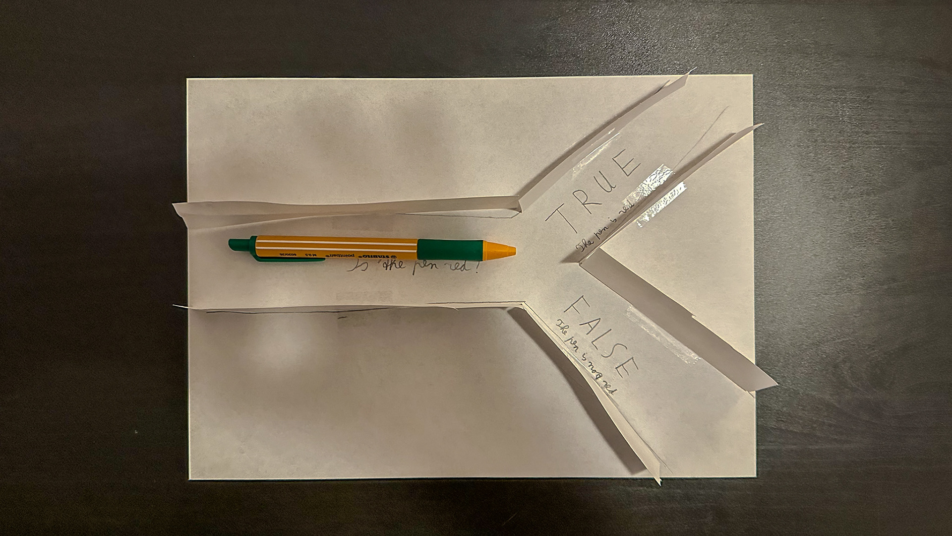 Figure 5. Green pen entering the "If/Else" statement.