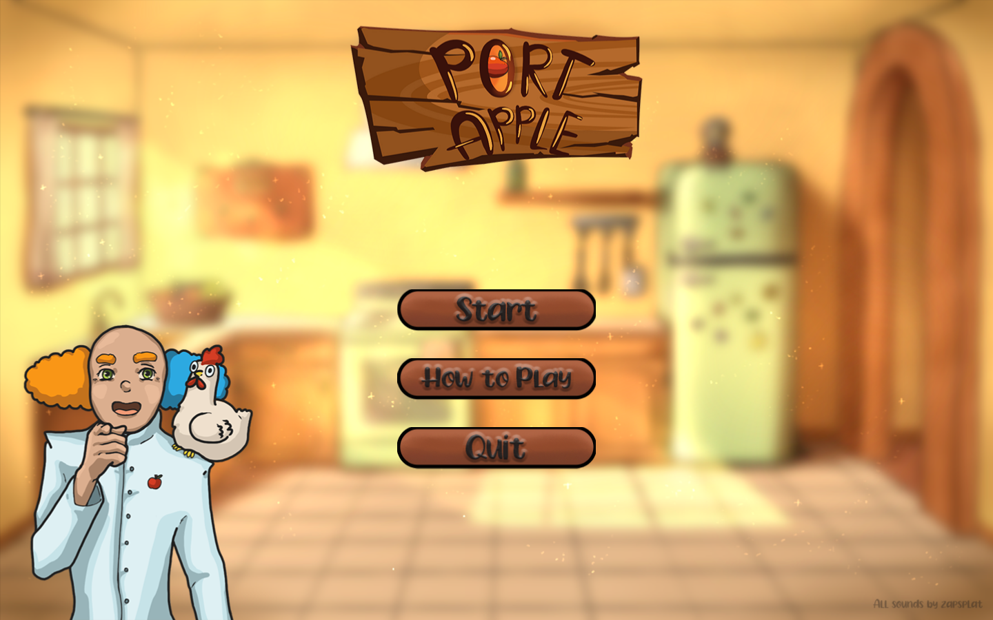 Starting screen of PortApple