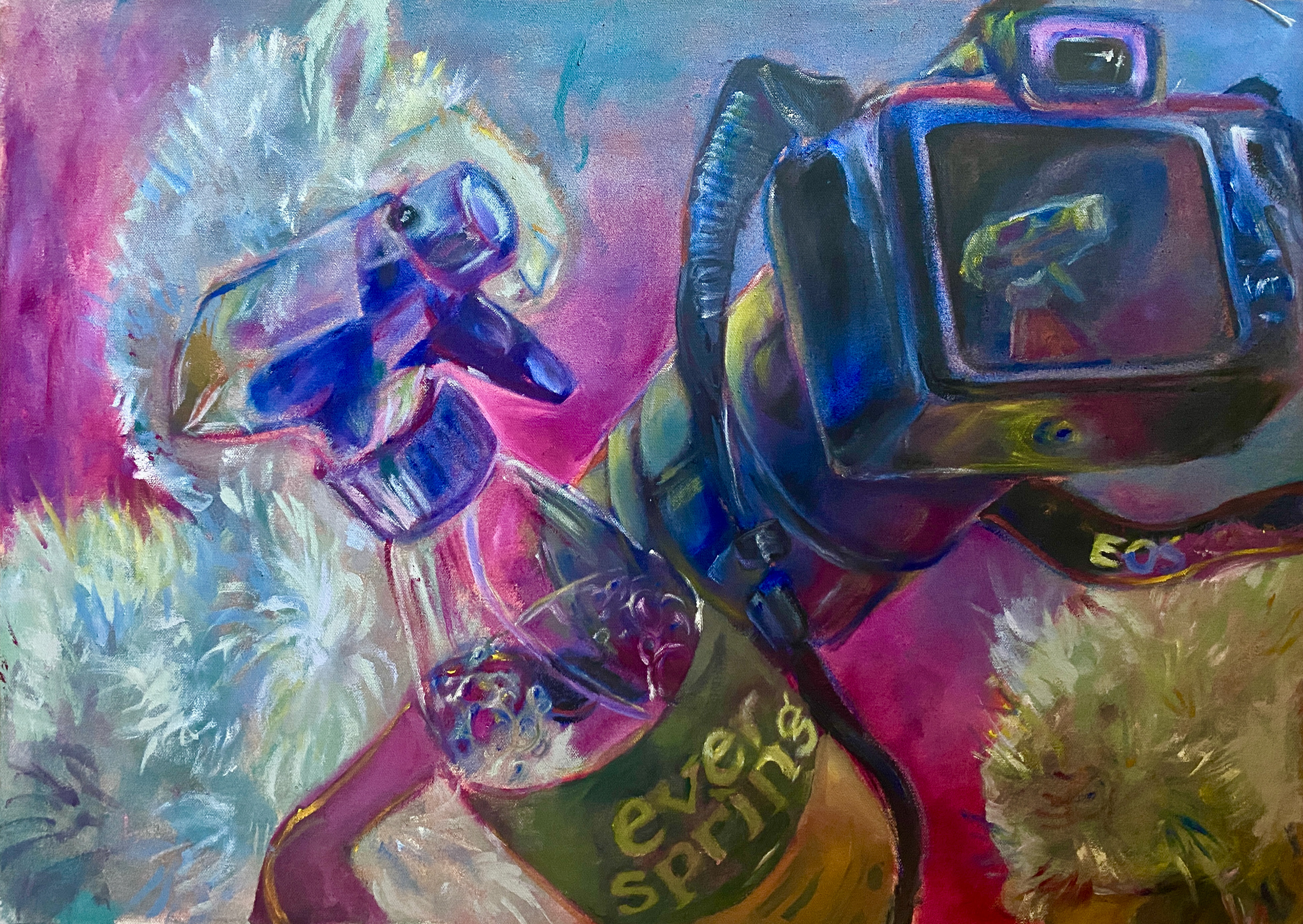 “Reality Bend Still Life” (2024) - 18 x 24 in - Oil on Canvas