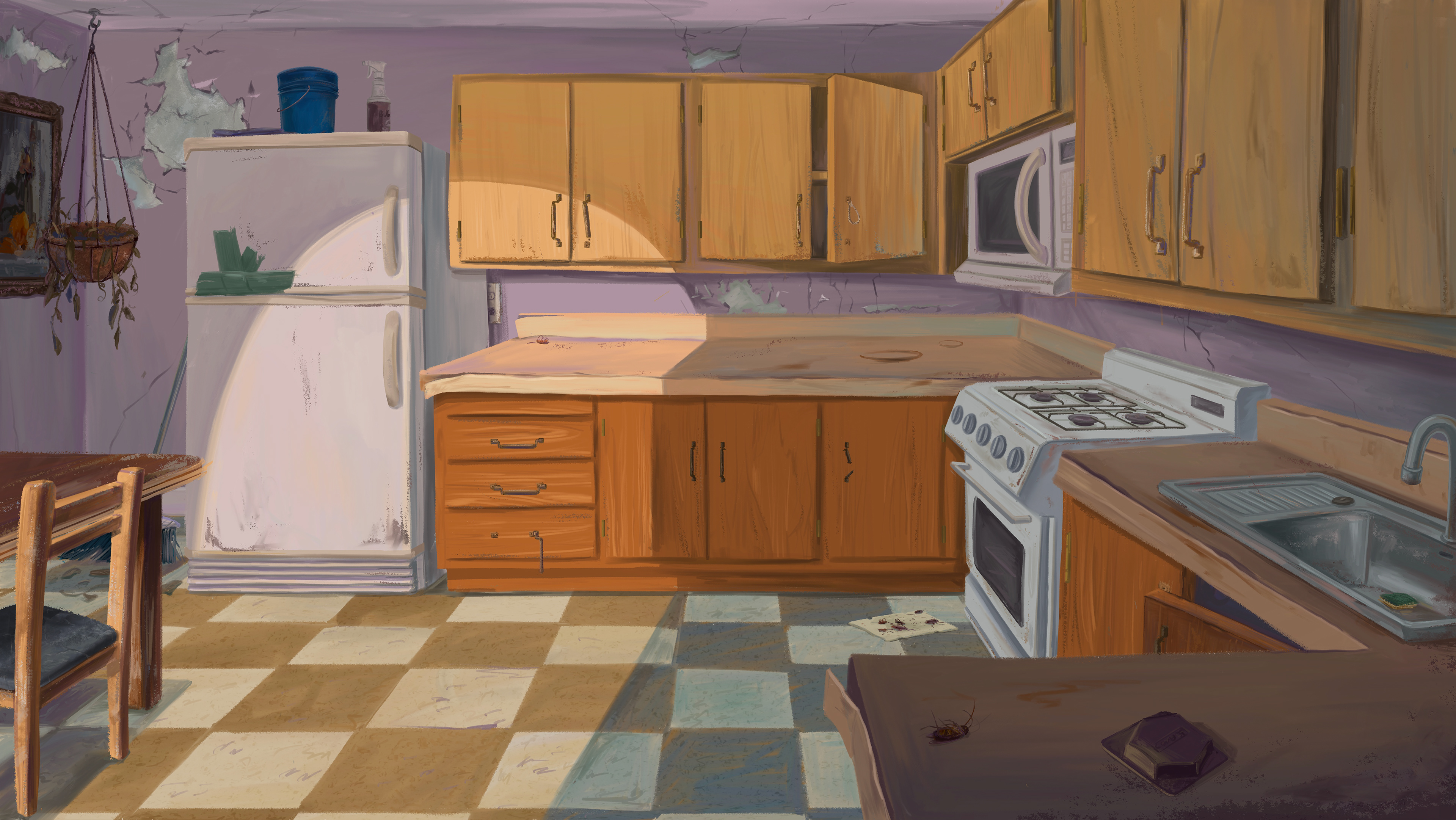 "Rip Off", Background Art by Gwen Gunyung Lee