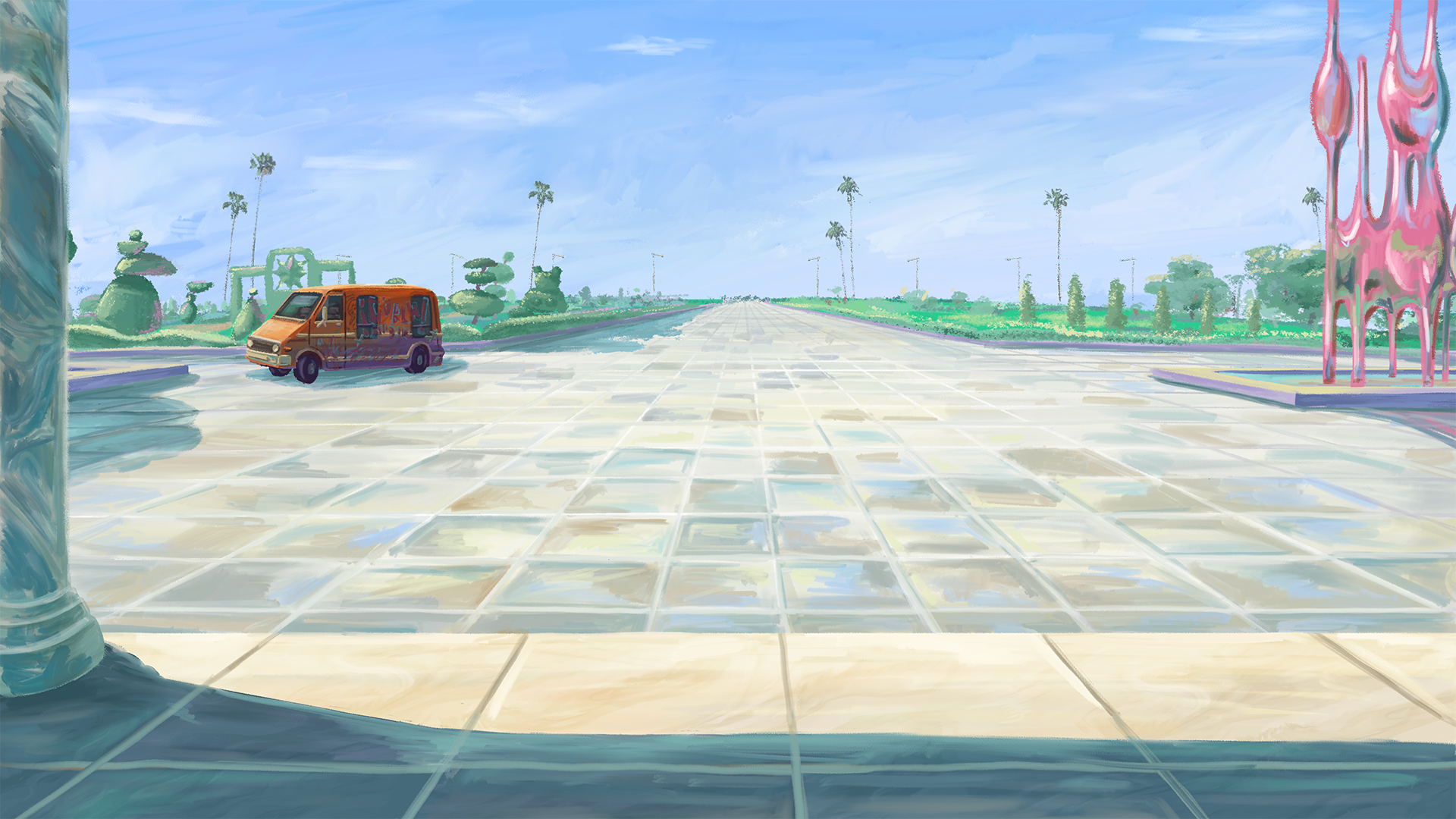 "Rip Off", Background Art by Gwen Gunyung Lee