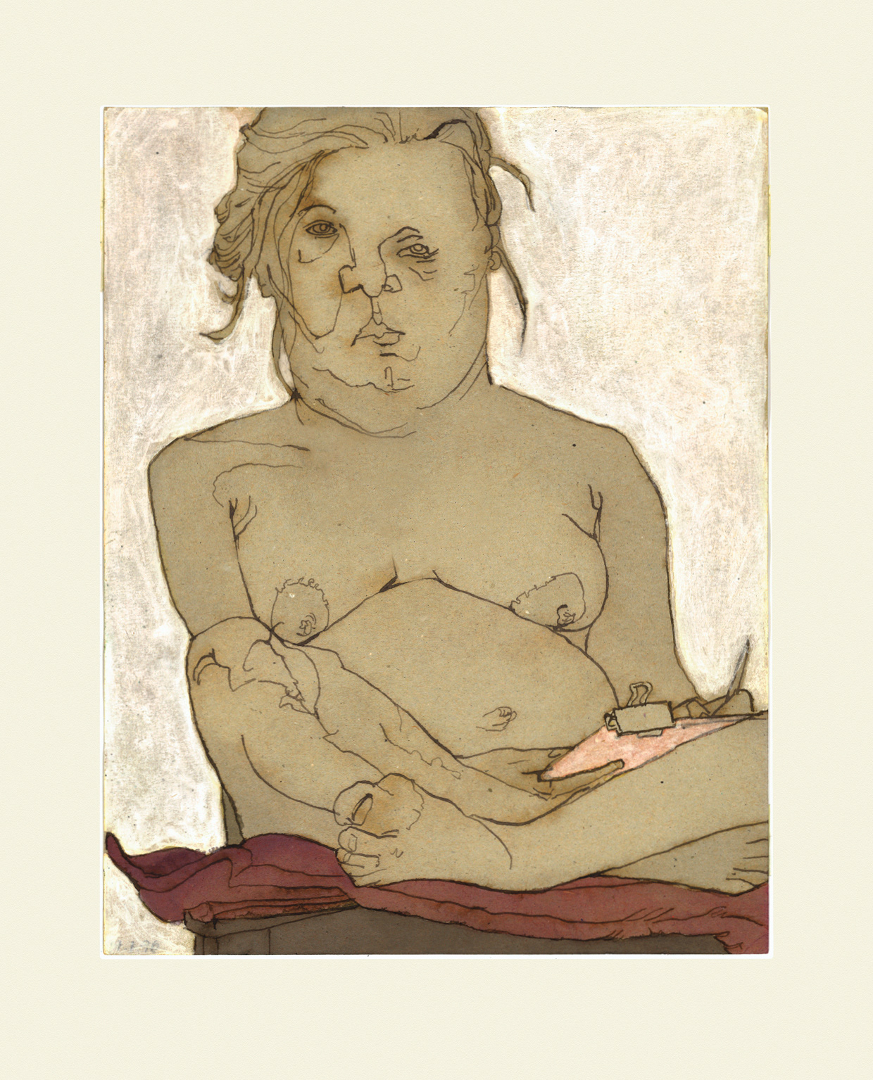 UNDER OMMØBLERING 3 · Nummereret kunsttryk · 21x26 cm · kr. 180,-
