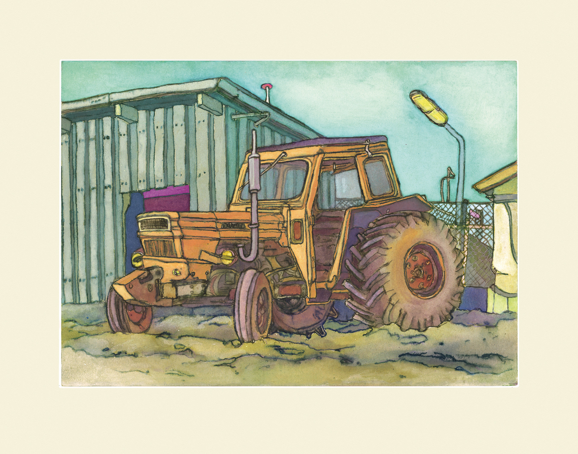 TID TIL EN HOTDOG · Nummereret kunsttryk · 35x27 cm · kr. 300,-