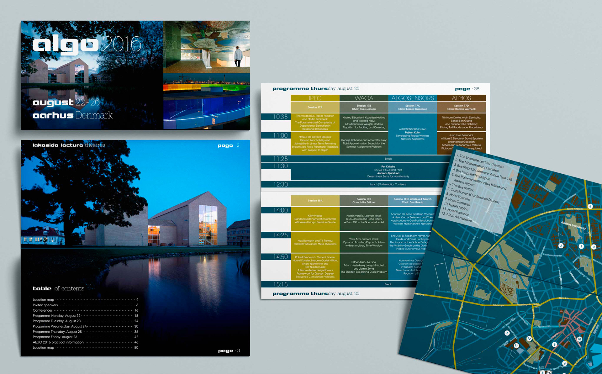 Logo og folder for konference – Aarhus Universitet