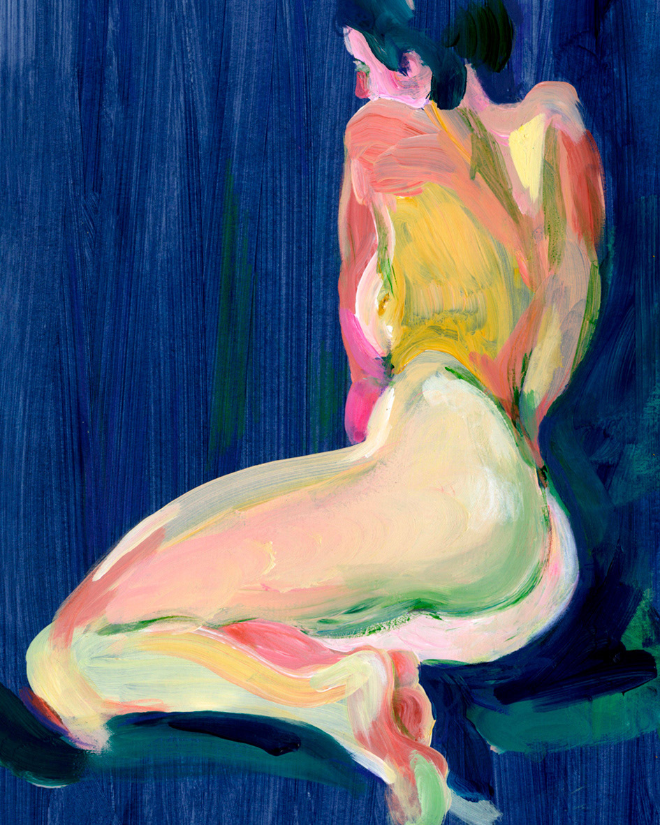 OLIVIA #1 · Akryl på karton · 30x40 cm · PRIVATEJE