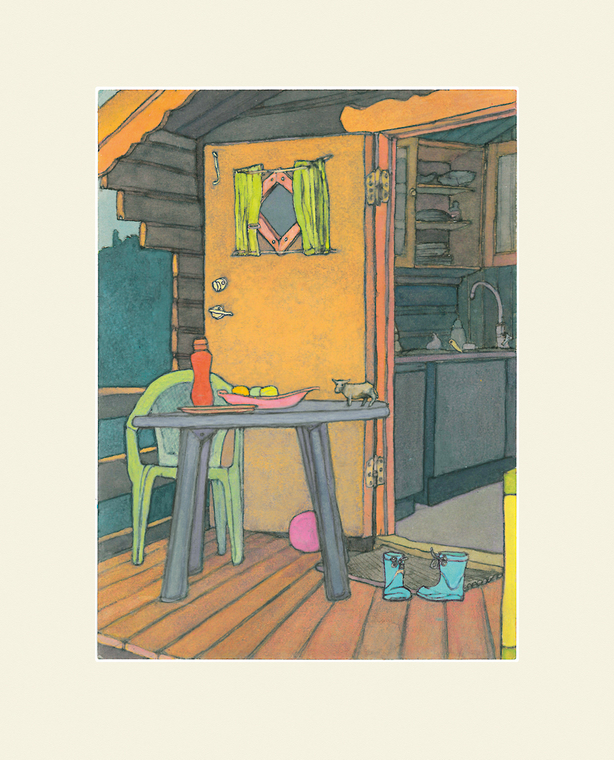 SOMMER 1 · Nummereret kunsttryk · 21x26 cm · kr. 180,-