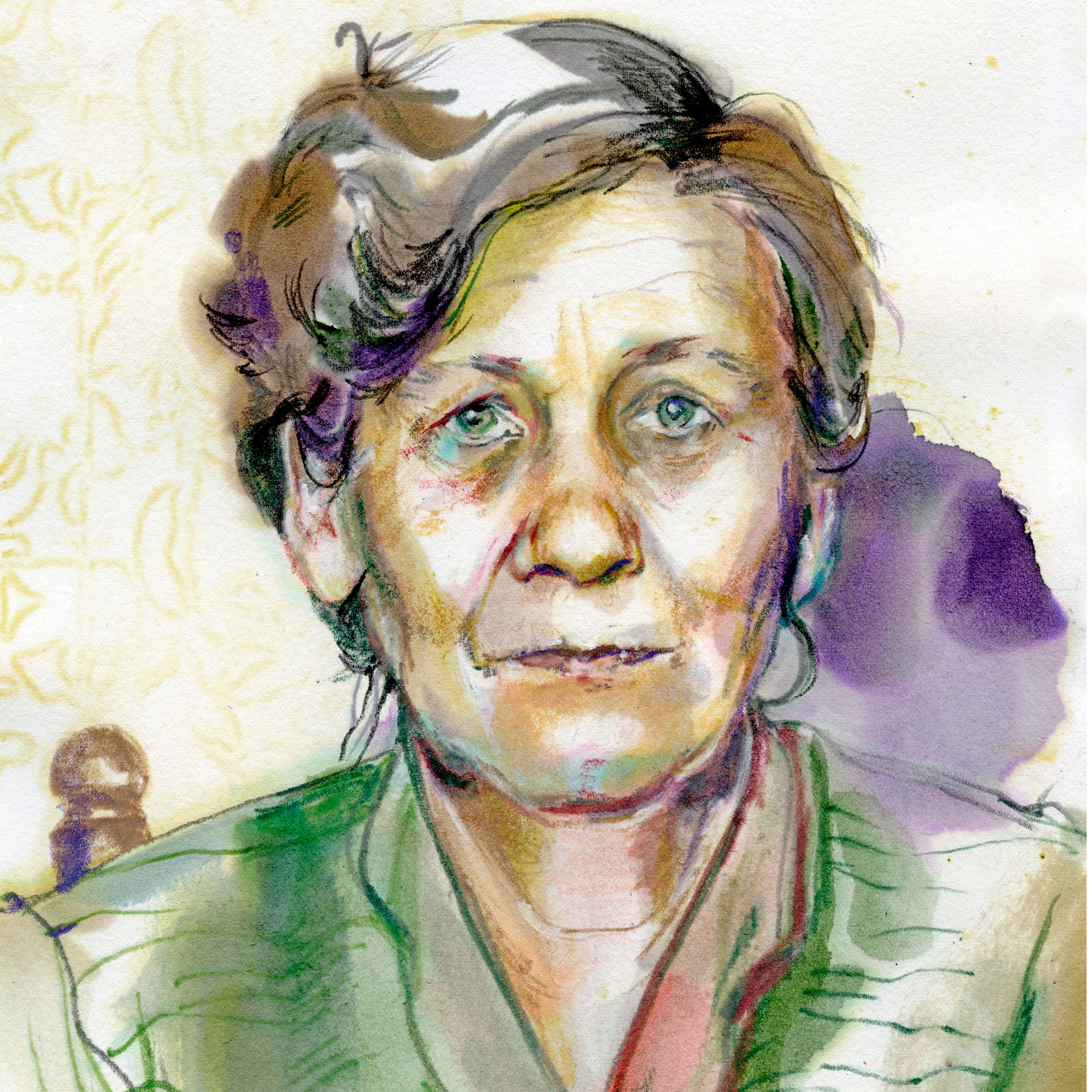 Portræt efter foto af min mormor Dagmar.