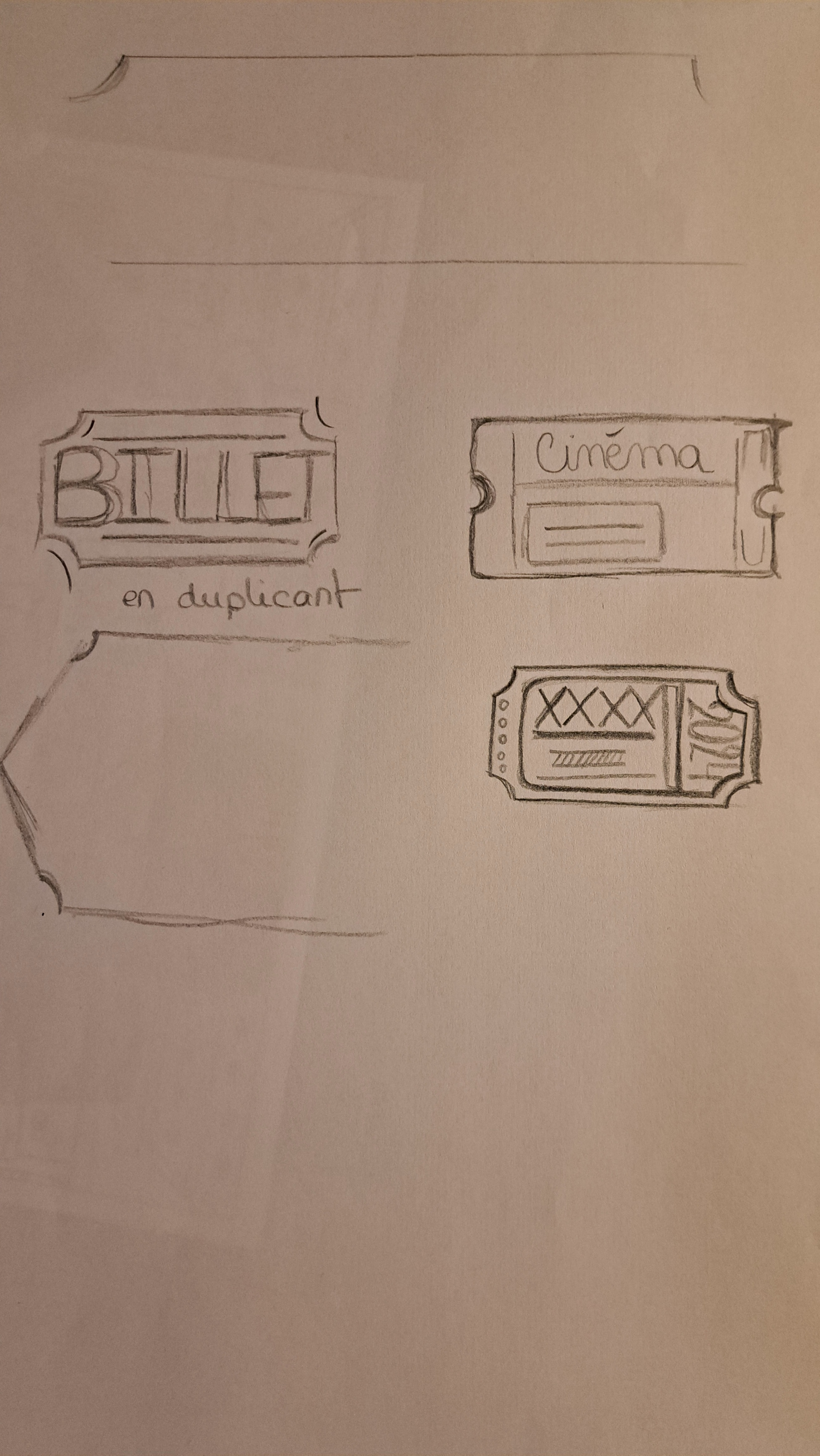 Croquis de mes pictogrammes