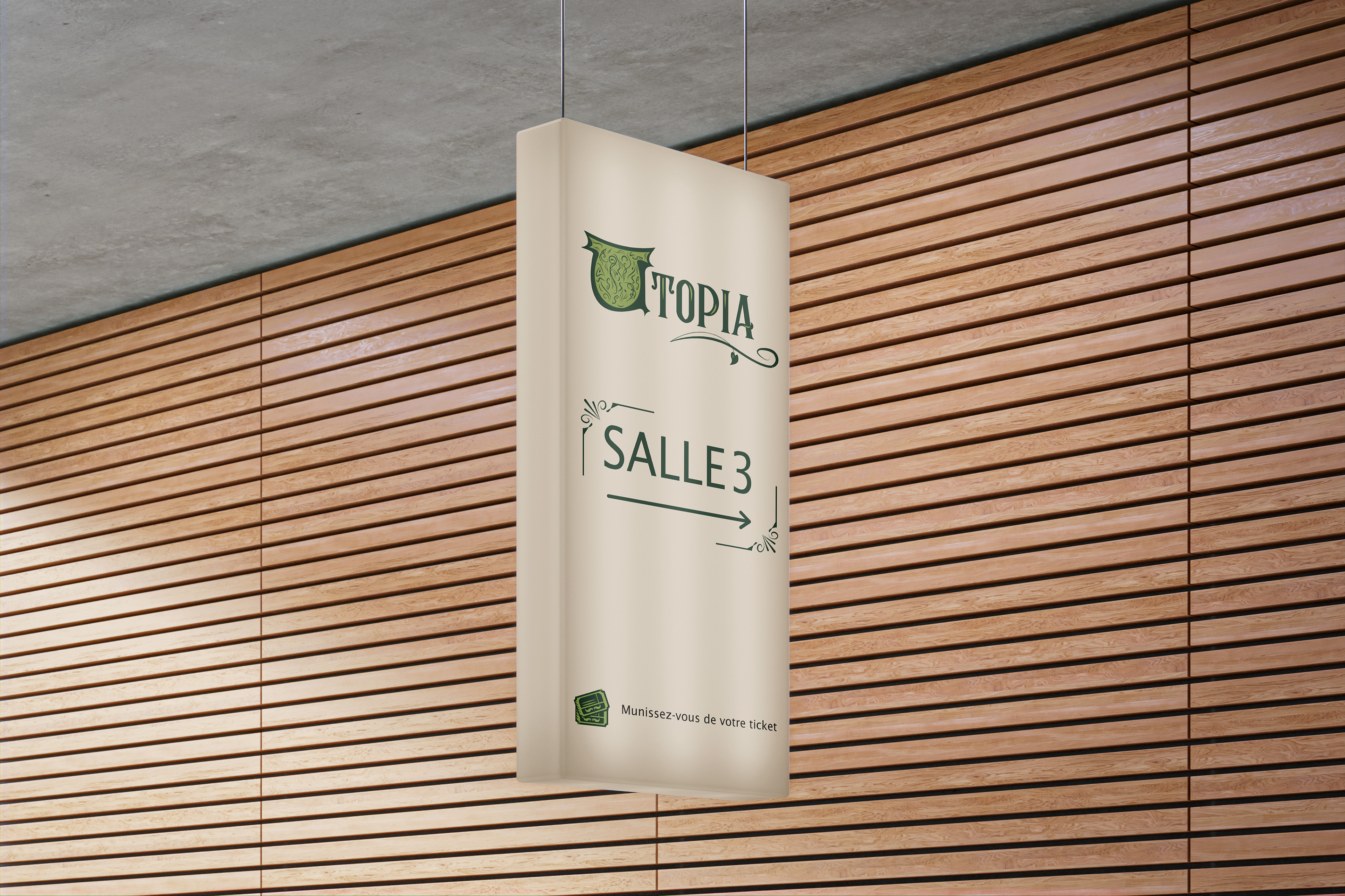 Mockup pancarte aérienne