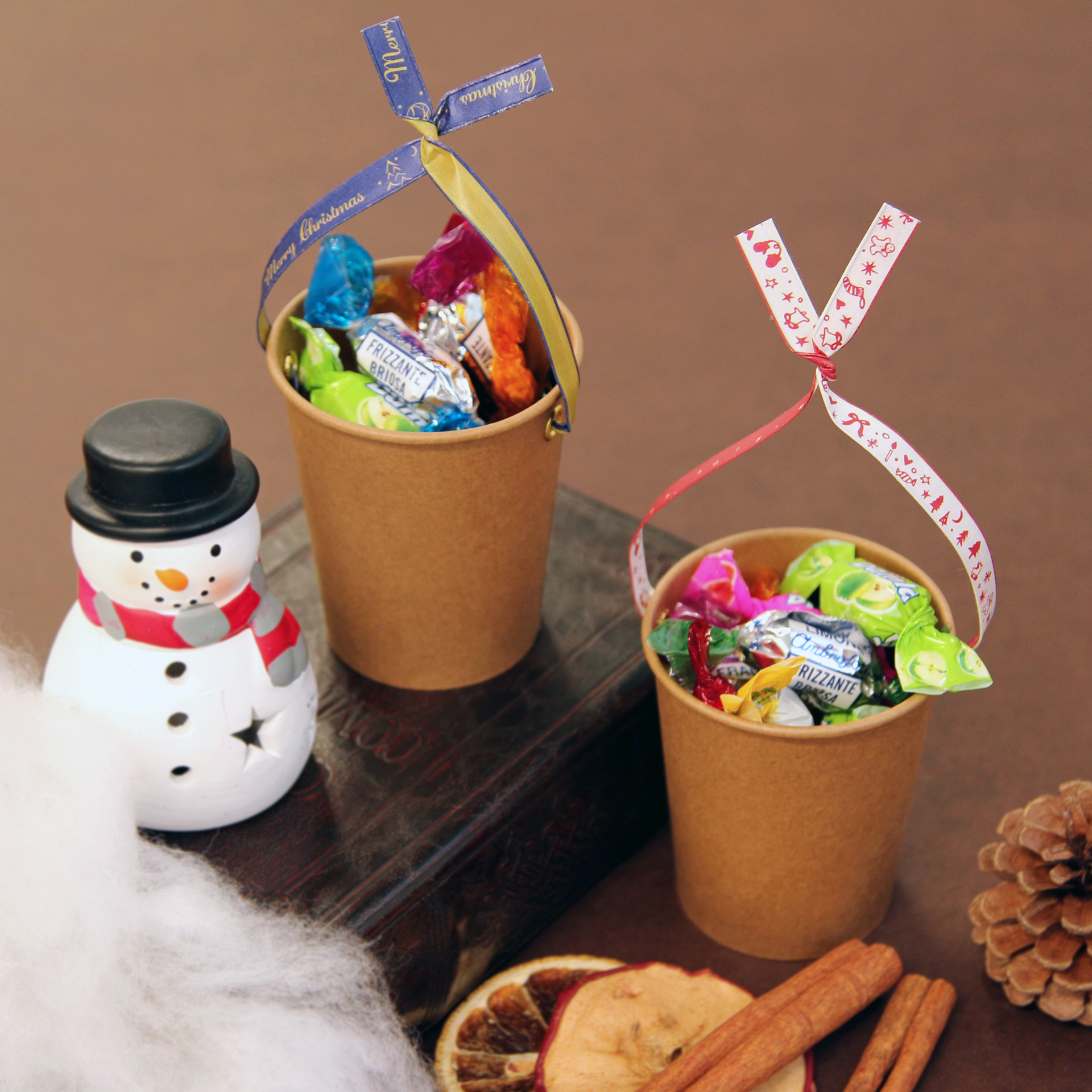 紙コップにつけて簡単ラッピング 