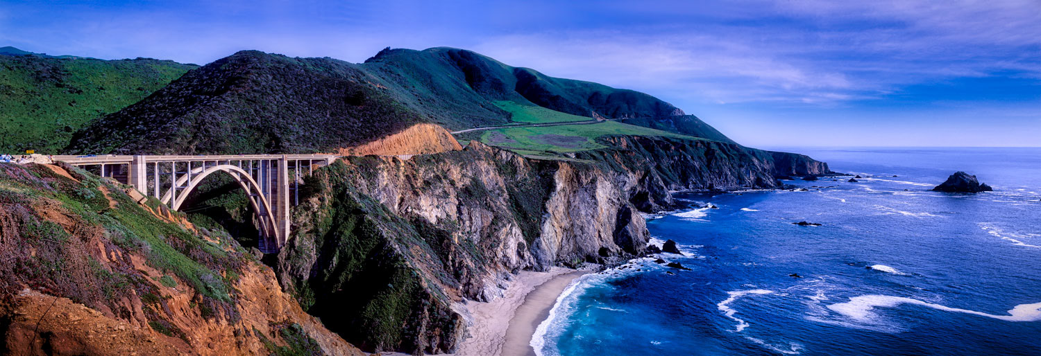 #1028 Panorama of the Bixby Bridge and Big Sur Coast