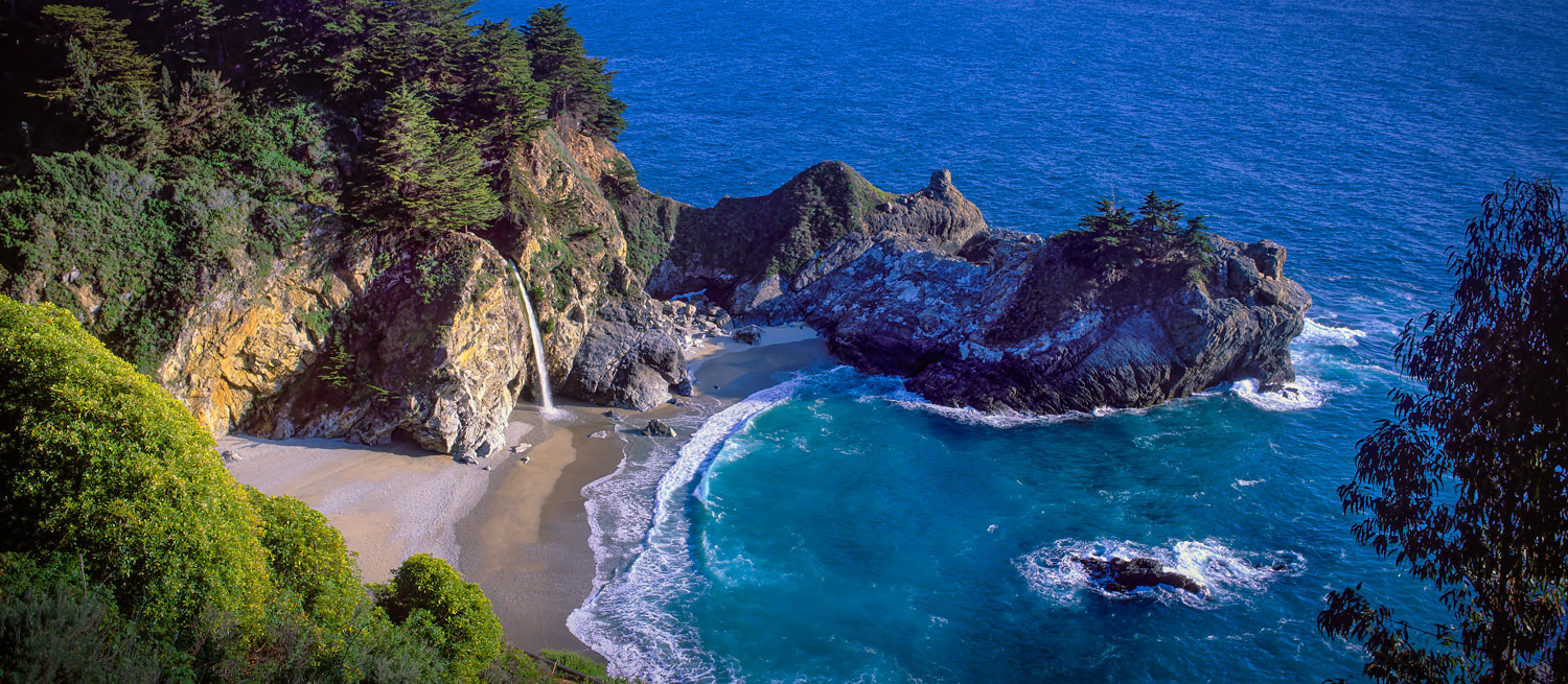 #1031A McWay Falls at Julia Pfeiffer Burns State Park in Big Sur