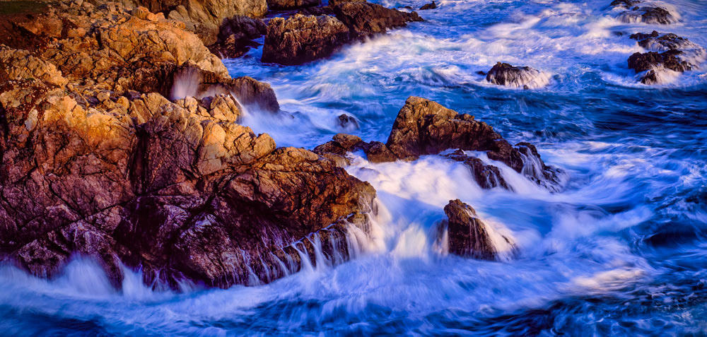 #1018 Wave Action on the Big Sur Coast