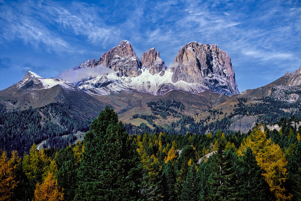 #2328 The Famous Tre Cime di Lavaredo at Cortina d'Ampezzo in the Dolomite Alps