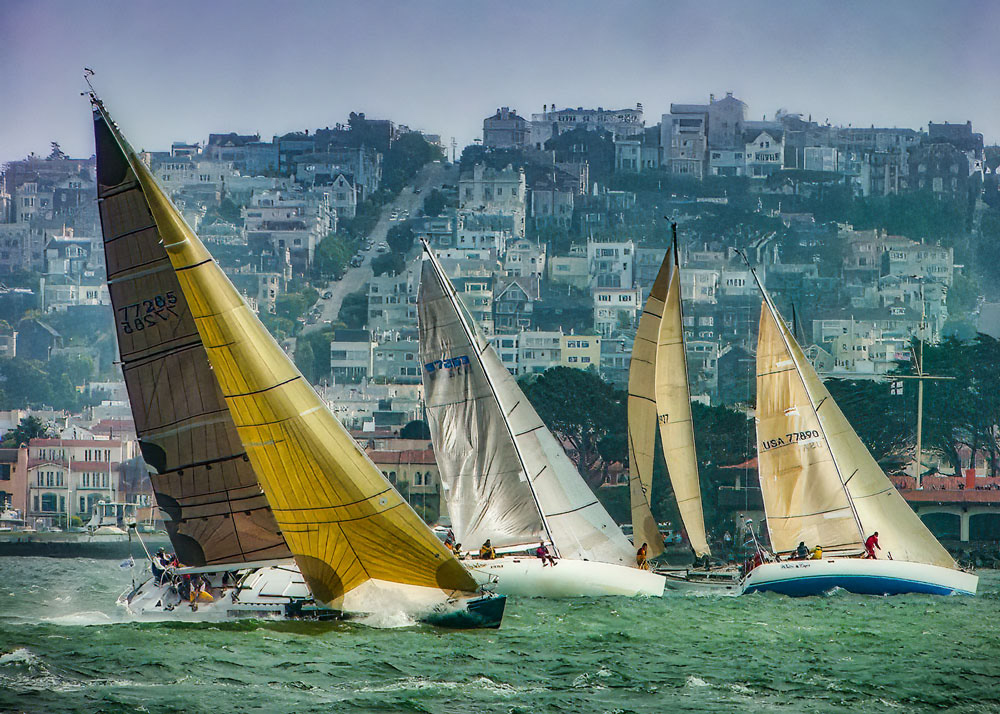 #4648 Yacht Racing on San Francisco Bay 