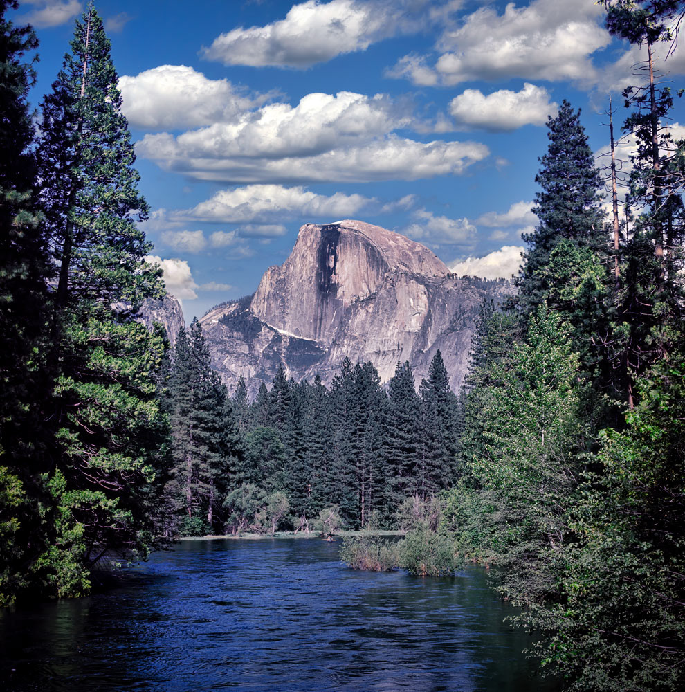 #1189 Half Dome and the Merced River in Yosemite National Park