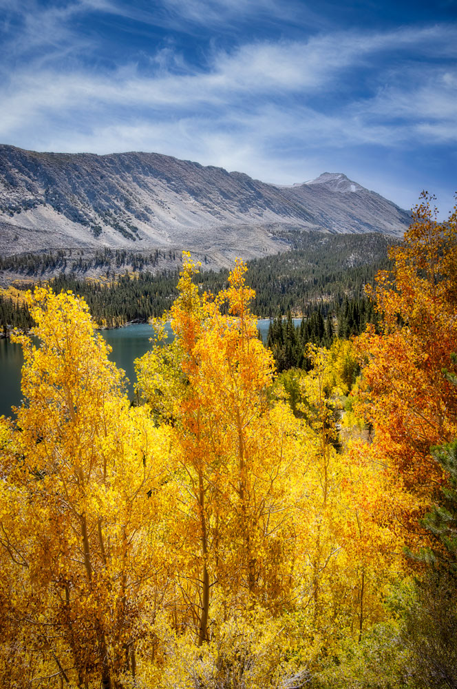 #1153 Autumn Color and Rock Creek Lake near Bishop in the Eastern Sierras