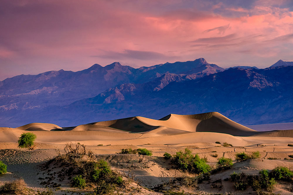 #1222The Mesquite Flat Sand Dunes near Stovepipe Wells in Death Valley National Park