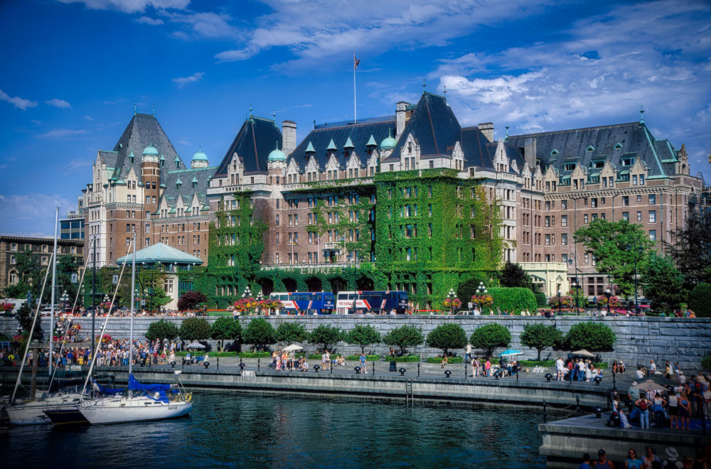 #4195 Victoria Harbor and Empress Hotel in Victoria, British Columbia