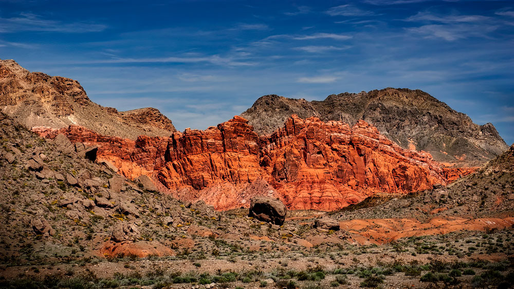 #4306 Rugged Landscape near Lake Mead, East of Las Vegas