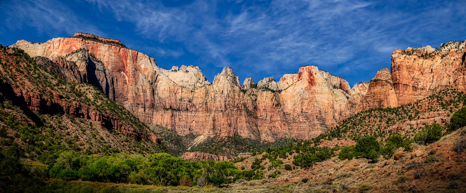 #1508 The "Court of the Patriarchs" in Zion National Park in Utah